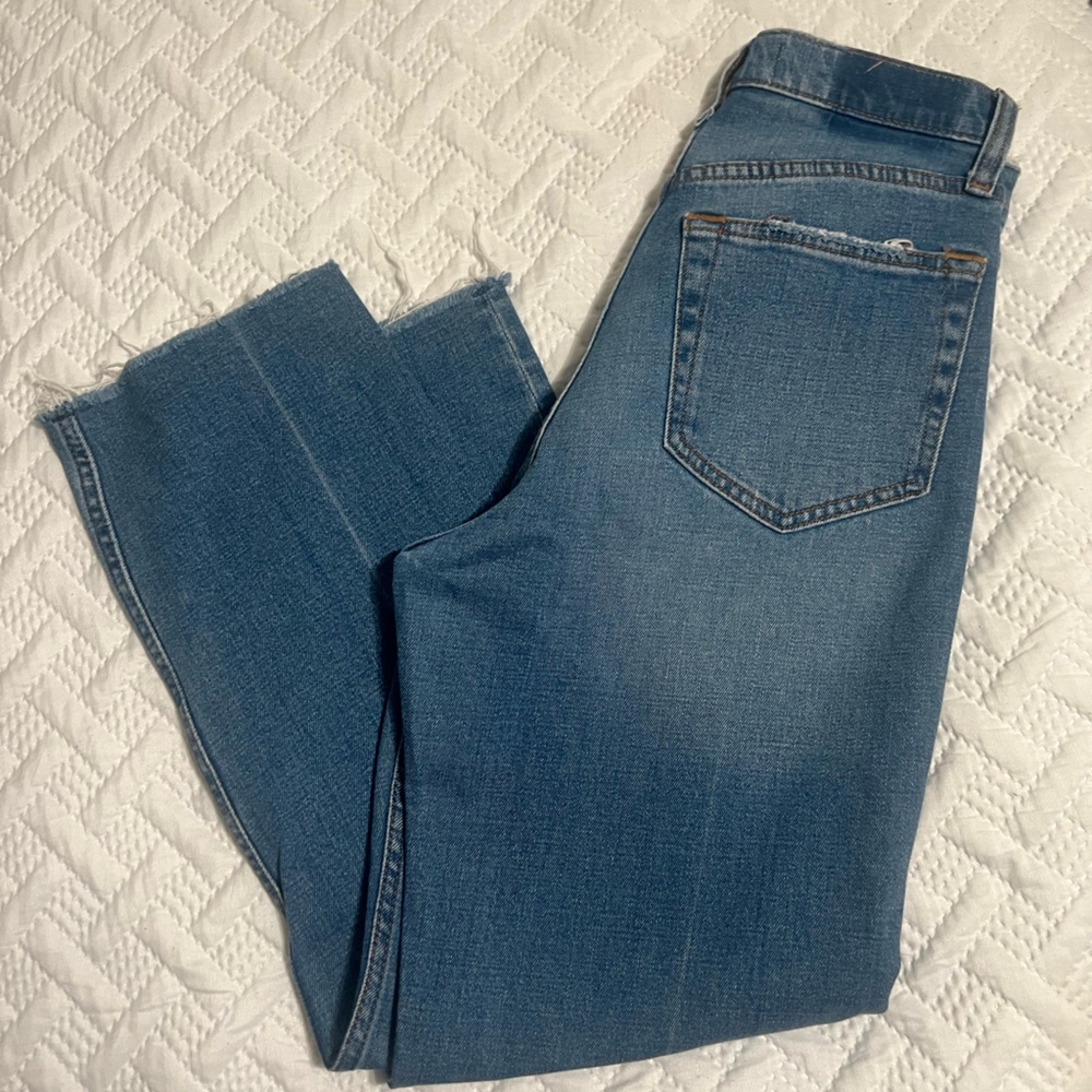 Abercrombie The Ankle Straight Ultra High Rise